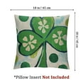 thumbnail image 4 of BANET St Patricks Day Set of 2 Decorative Outdoor Throw Pillows Cushion Covers Rustic Decor for Sofa Bed 12x12in, 4 of 7