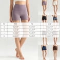 thumbnail image 3 of felwors High Waisted No Front Seam Biker Shorts 4 Inch Inseam Squat Proof Yoga Volleyball Running Navy for Size S, 3 of 9