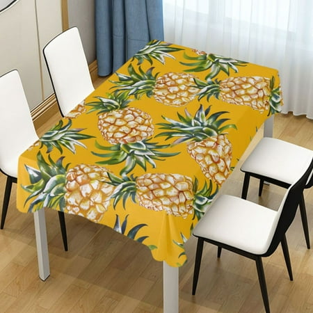 

Ryvnso Fruit Pineapple Rectangle Table Cloth Tablecover Dinning Tablecloth 60 x108