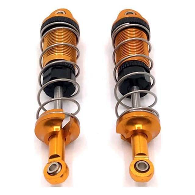 fastboy Aluminum Alloy 1/16 Front Rear Shock Absorber 2piece Wear-resistant Rc Front Rear Shock Absorber For FMS 16101 16102 RC Car Part Golden