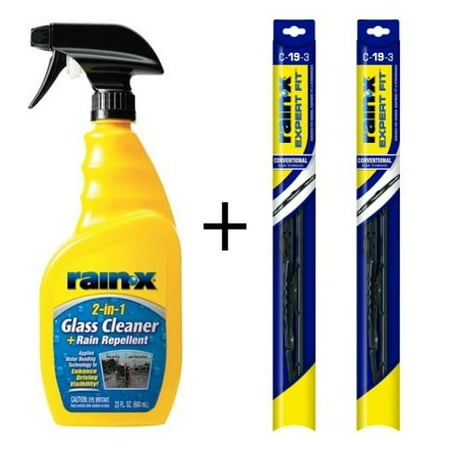 Rain-X Windshield Wiper and Glass Cleaner Holiday Bundle (Best Wiper Blade Cleaner)