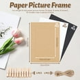 thumbnail image 2 of Sekonow 50 Pack Paper Picture Frames 4x6, Larger Display Window, Cardboard Hanging Photo Frame Bulk with Strings and Clips for Wall Decor, Photo Banner, DIY Artwork, 4x6, 2 of 7