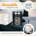 thumbnail image 3 of Christian Art Gifts Large Stainless Steel Inspirational Travel Mug Tumbler for Men & Women: Stand Firm Encouraging Bible Verse, Double Wall Vacuum Insulated w/Lid, Hot/Cold Beverage, Black, 18 oz., 3 of 6