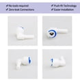 thumbnail image 3 of Conectores de tubo de purificador de agua de conexión rápida de 3/8 pulgadas OD para sistema de ósmosis inversa 3 piezas, 3 of 7