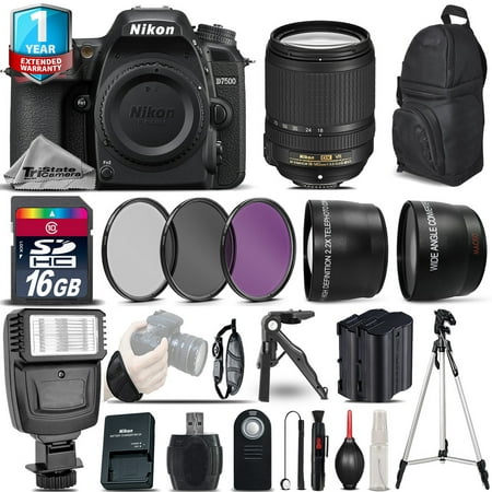 Nikon D7500 Camera + AFS 18-140mm VR + 1yr Warranty + Filters + 16GB -Saving Kit