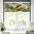 thumbnail image 2 of Rdsfhsp Tropical Leaves and Flowers Rod Pocket Polyester Curtain Valance for Home Kitchen Bedroom Living Room Window Decor 54x18 inch, 2 of 5