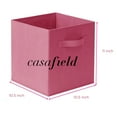 thumbnail image 7 of Casafield Set of 12 Fabric Storage Cube Bins, Hot Pink - 11" Collapsible Foldable Cloth Baskets for Shelves and Cubby Organizers, 7 of 7
