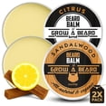 thumbnail image 1 of Bálsamo para barba GROW ALPHA BEARD con aroma a sándalo y cítricos, 60 ml x2, 1 of 6