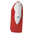 thumbnail image 3 of Adult Performance Contrast 2 Button Baseball Henley T-Shirt, 3 of 3