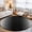 Jet Black, variant on Round Rugs 5Ft, Ombre Brick Red Round Area Rug Washable Indoor Throw Carpet, Solid Color Gradient Minimalist Modern Soft Non Slip Circle Rug for Cabinet Bathroom Home Decor Aesthetic