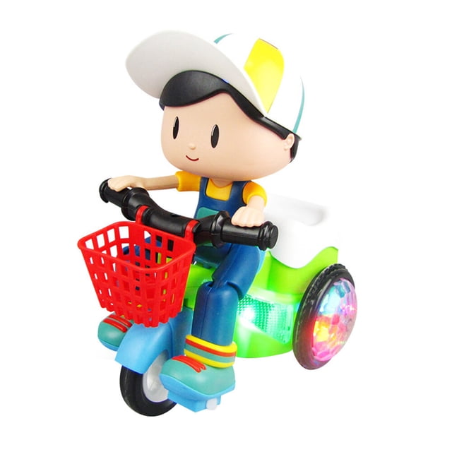 Triciclo de juguete infantil, acróbata, creativo e inteligente (para niño, sin pilas)
