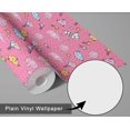 thumbnail image 6 of S4Sassy Peel & Stick Vinyl Wallpaper, Safari Animal Print Wallpaper Contact Paper Waterproof - Pink, 25"x120" ,Textured Removable Walls Covering for Kids Room, Baby Nursery, Playroom, 6 of 9