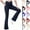 Style1-Black girls yoga pants, variant on Mceream Girls Flare Leggings with Pockets V Cross High Waist Yoga Pants Straight Leg Bootcut Pants Full Length Bell Bottoms with Pockets Pantalones Acampanados Para NiñAs 5-16 Years