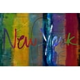thumbnail image 2 of Jasper, Sisa 24x17 Gold Ornate Wood Framed with Double Matting Museum Art Print Titled - Abstract New York, 2 of 4