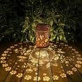thumbnail image 5 of Solar Lanterns Outdoor Waterproof Hummingbird Garden Decor Gifts for Women Mom Grandma Hanging Solar Lights Metal Solar Decoration Outside for Yard, Patio,Backyard,Porch, 5 of 8