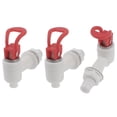 thumbnail image 1 of Unique Bargains 3 Pcs Robinet Fileté 17mm Distributeur d'Eau en Plastique Rouge Blanc, 1 of 1