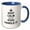 Blue/White, variant on 3drose, Keep Calm and Let Ross Handle It - Funny Personal Name, 11oz Two-tone Red Mug