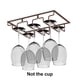 thumbnail image 5 of Inteprter Soporte para copas de vino, colgador de copas de restaurante de hierro debajo del gabinete, estante para copas de champán, estante Cocina y Comedor Bronce, 5 of 6