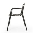 thumbnail image 3 of Scaggs Metal Outdoor 3 Piece Bistro Set, Matte Black, 3 of 12