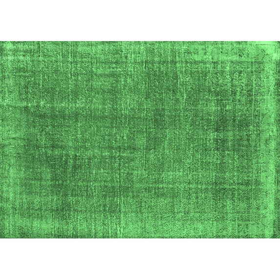 Ahgly Company Indoor Rectangle Persian Emerald Green Traditional Area Rugs, 7' x 10'
