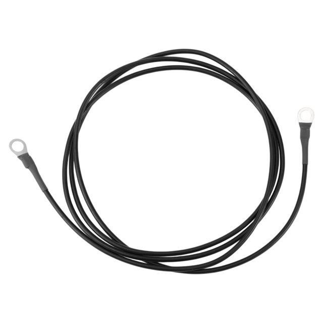 Cable de inversor de batería de 180 cm 12 AWG Cable de batería de 5/16" Cobre estañado Negro OT Tipo 1 Pc