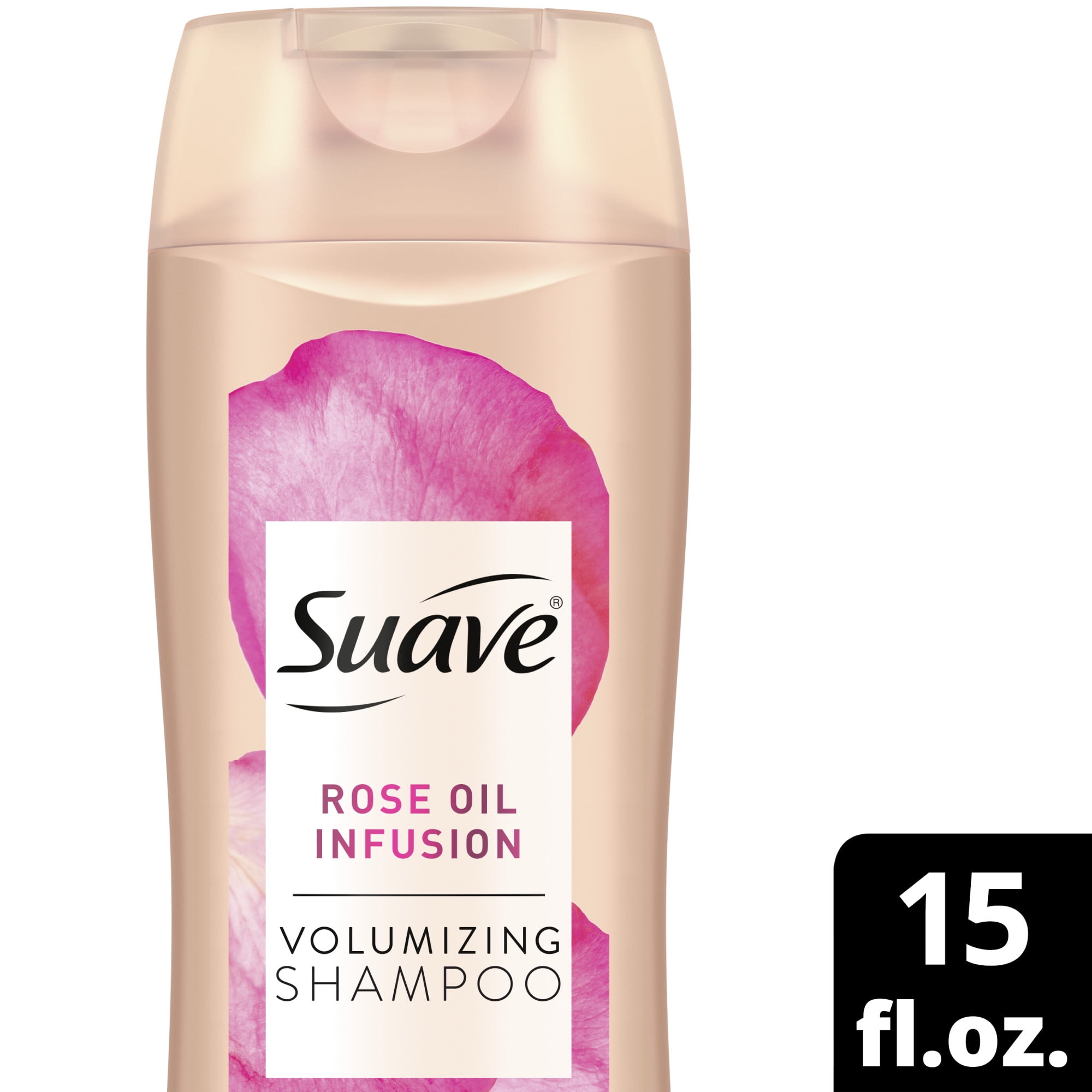 Suave Professionals Volumizing Shine Enhancing Daily Shampoo With Rose Oil 15 Fl Oz Walmart Com