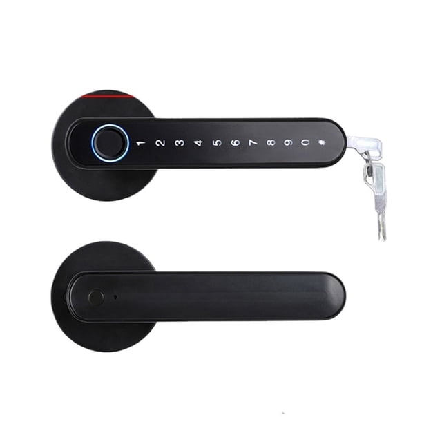 Biometrics Finrprint Smart Door Handle Locks Password Electric Digital APP For Home ,Smart and Convenient