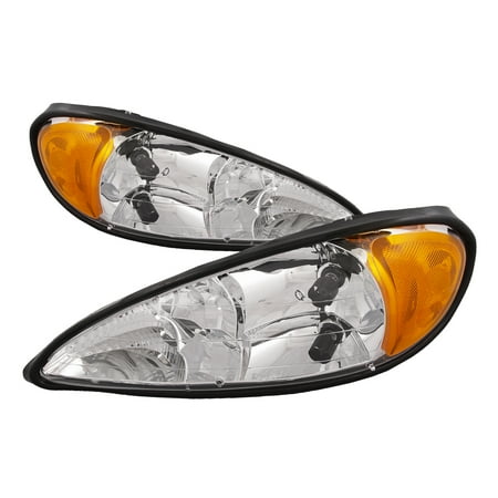 Grand Am Projector Headlights - 1999-2005 Pontiac Grand Am New Headlights Set Driver Left Passenger Right Headlamps Assembly GM2502196 and GM2503196