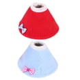 thumbnail image 4 of TEHAUX 2Pack Pet Bird Recovery Collar Protective Assorted Color Fleece Birds Parrot Accessory, 4 of 7