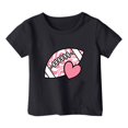 thumbnail image 2 of Frwgonr T-Shirts for Toddler Boys Girls Black Kids Summer Casual Daily Shirt Fashionable Graphic Tops Tee 1-13, 2 of 4