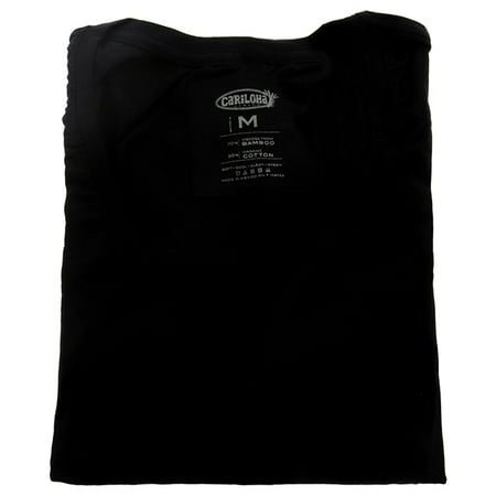 Cariloha Bamboo V-Neck Tee - Black T-Shirt 1 Pc medium 