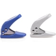 thumbnail image 2 of SHAR (2pcs)Mini Paper 1 Hole Puncher, Portable Pocket Puncher, 10 Sheets at One Time, Random Color, 2 of 5