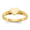 thumbnail image 1 of 14K Yellow Gold Children's Heart Ring, 1 of 2
