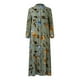 thumbnail image 3 of WILLBEST Vestidos de Mujer Vestido Informal Abaya de Manga Larga con Botones para Mujer Trajes de Dubái Extra Grande, 3 of 3