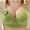 thumbnail image 2 of Women's Printed Plus Size Daily Bra Underwear Without Underwire, 2 of 8