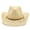 Light Yellow, variant on Unisex Wide Brim Cowboy Straw Hat, Breathable Hollow Hand Knitted Summer Sun Hat with Chin Strap, Lightweight Beach Vacation Camping Outdoor Sun Protection Cap for Women Men Beige