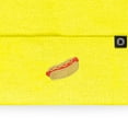 thumbnail image 2 of Dalix Hot Dog Embroidered Beanie Hat Cotton Cute Winter Fall Cap Womens in Neon Yellow, 2 of 5