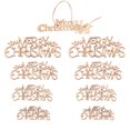 thumbnail image 1 of Letrero Colgante Navideño, Superficies Alisadas, Retro Simple, 40 Piezas, Recortes Navideños Sin Terminar Para Decoración, 1 of 7