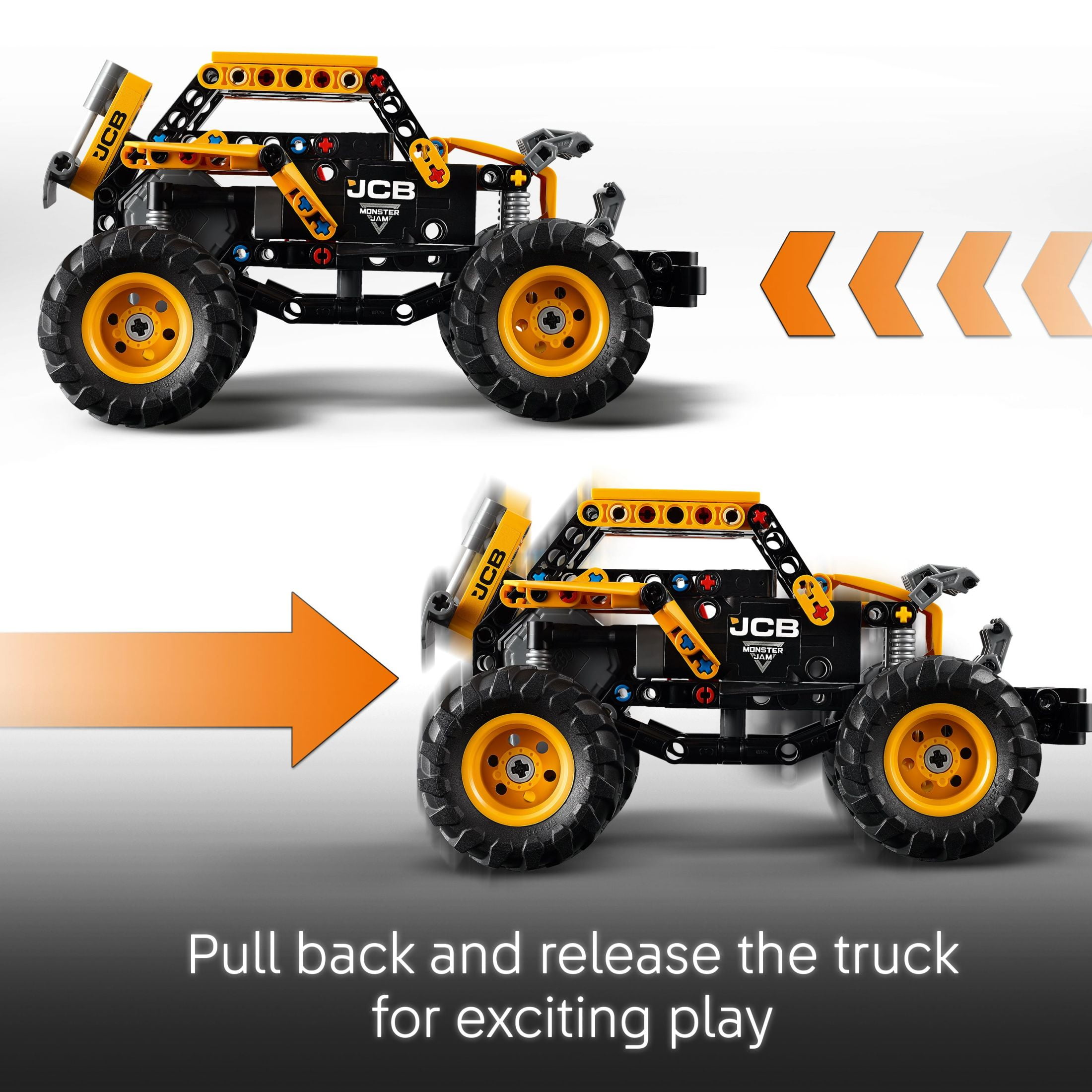LEGO Technic Monster Jam DIGatron Pull-Back Monster Truck Toys - Building Toys for Kids, Boys & Girls, Ages 7+ - Creative Gift Ideas for Lovers of Monster Trucks - 42199