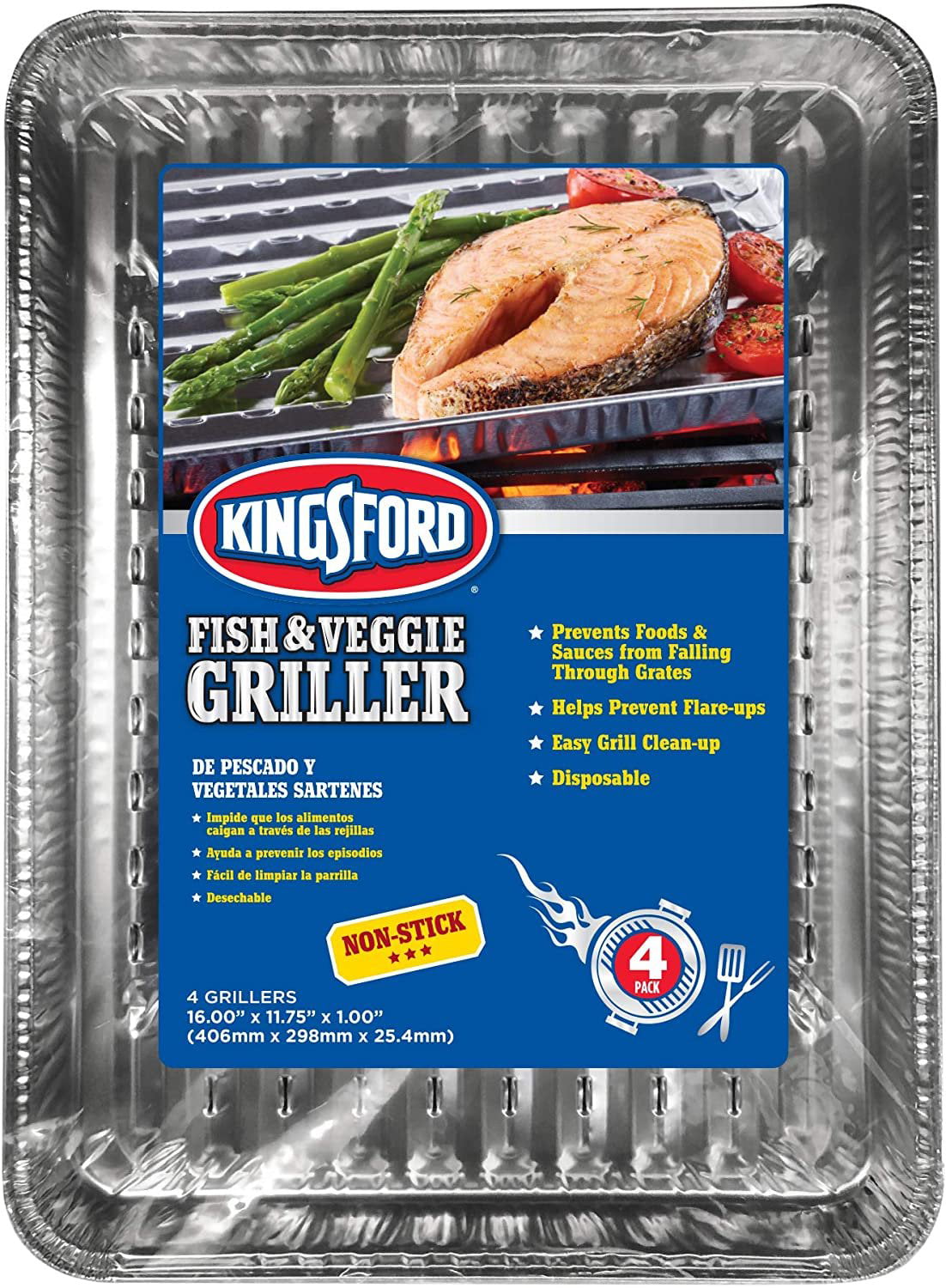 Kingsford 50-Pack Aluminum Foil Non-stick Grill Sheet(s) in the Grill  Cookware department at