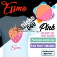 thumbnail image 2 of ESSMO™ Glow in The Dark Pink Transfer Vinyl HTV T-Shirt 20" Wide Roll Iron Heat Press GD04 20"x180", 2 of 7