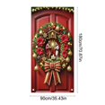 thumbnail image 3 of 2026 Christmas Home Party Decoration 1PCS Christmas Door Cover Door Curtain Christmas Day Door And Wall Decoration Desktop Decoration Festival Party Decoration 35x71inches, 3 of 6