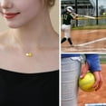thumbnail image 3 of Softball/Soccer/Volleyball/Basketball Necklace for Women, Sports Accessories Jewelry Gift for Lovers 16+3 Inches, 3 of 5