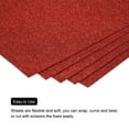 thumbnail image 4 of Uxcell Glitter EVA Foam Sheets Red Self Adhesive Back 15.7 x 11.8 Inch 1.6mm Thickness for Crafts DIY 5 Pack, 4 of 6