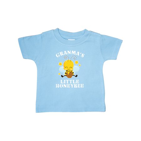 

Inktastic Cute Bee Granma s Little Honeybee with Stars Gift Baby Boy or Baby Girl T-Shirt