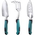 thumbnail image 1 of Juego de herramientas de jardín, herramientas de jardinería resistentes de 3 piezas de aluminio fundido con mango antideslizante de goma suave, herramientas manuales de jardín duraderas, 1 of 5