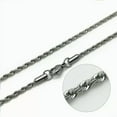 thumbnail image 5 of 20-30" Unisex 316L Stainless Steel Necklace Curb Square Chain 2-5 Widths, 5 of 7
