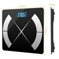 thumbnail image 2 of iNova Digital Weight Scale, Wireless Smart Body Fat Scale with App LED Screen BMI Health Analyzer, Black, 2 of 10