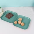 thumbnail image 5 of qILAKOG 2 Pcs Plastic Small Square Plates, Reusable Multi Purpose Anti Slip Square Trays, Suitable for Holding Nuts and Snacks in Cafeterias and Home Kitchens, 5 of 6