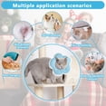 thumbnail image 6 of Minzimin 1Pack Cat Cone Collar Soft, Waterproof Cats Cones to Stop Licking After， Adjustable Soft Elizabeth Cats Collars , Flower Shape Cat Recovery Collar, 6 of 8